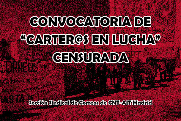 Censura en redes a la convocatoria de «Carter@s en Lucha»