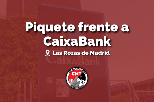 Piquete frente a CaixaBank