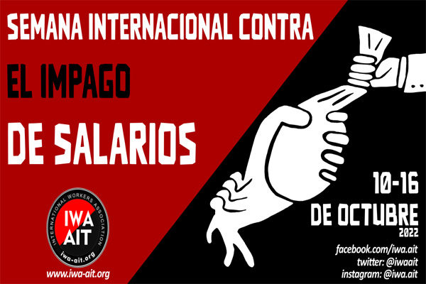 Semana internacional contra el impago de salarios
