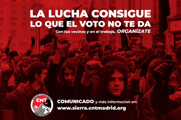 La lucha consigue lo que el voto no te da