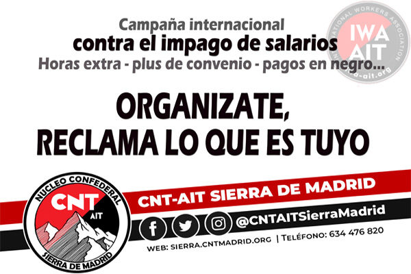 Campaña internacional contra el impago de salarios.