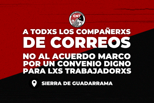 A todxs lxs compañerxs de Correos