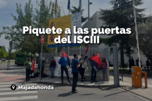 Primer piquete a las puertas del ISCIII
