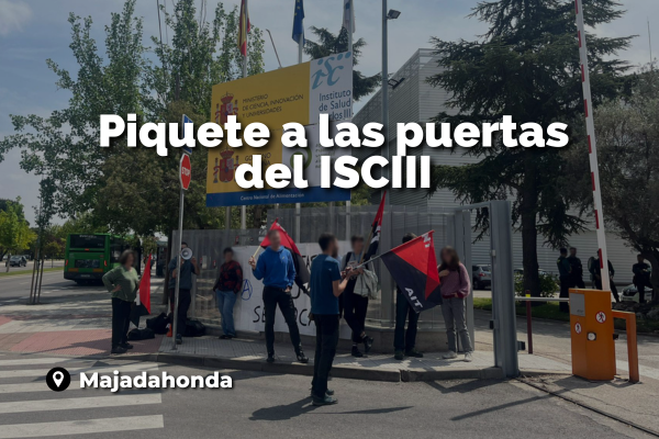 Primer piquete a las puertas del ISCIII