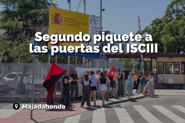 Segundo piquete a las puertas del ISCIII